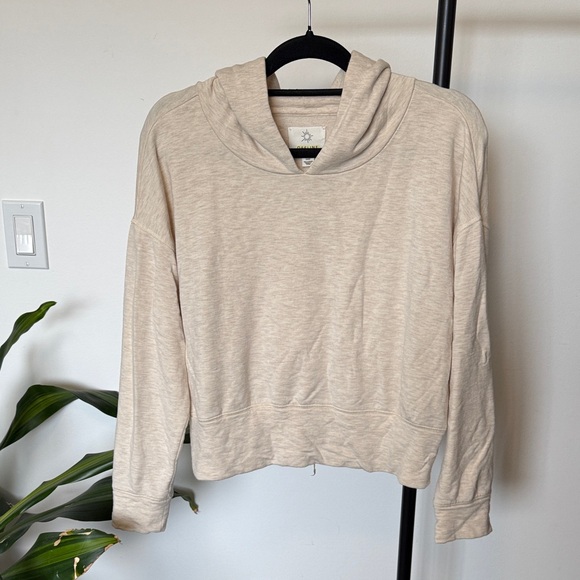 aerie Sweaters - Aerie Cream Hoodie Sweater